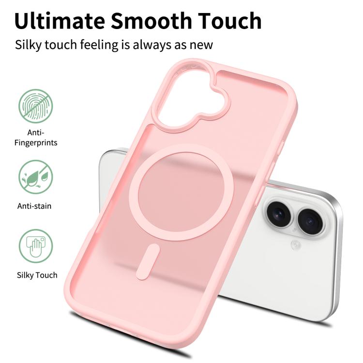For iPhone 17 Skin Feel TPU Hybrid PC MagSafe Phone Case(Pink) - iPhone 17 Cases by buy2fix | Online Shopping UK | buy2fix
