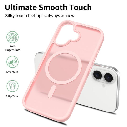 For iPhone 17 Skin Feel TPU Hybrid PC MagSafe Phone Case(Pink) - iPhone 17 Cases by buy2fix | Online Shopping UK | buy2fix