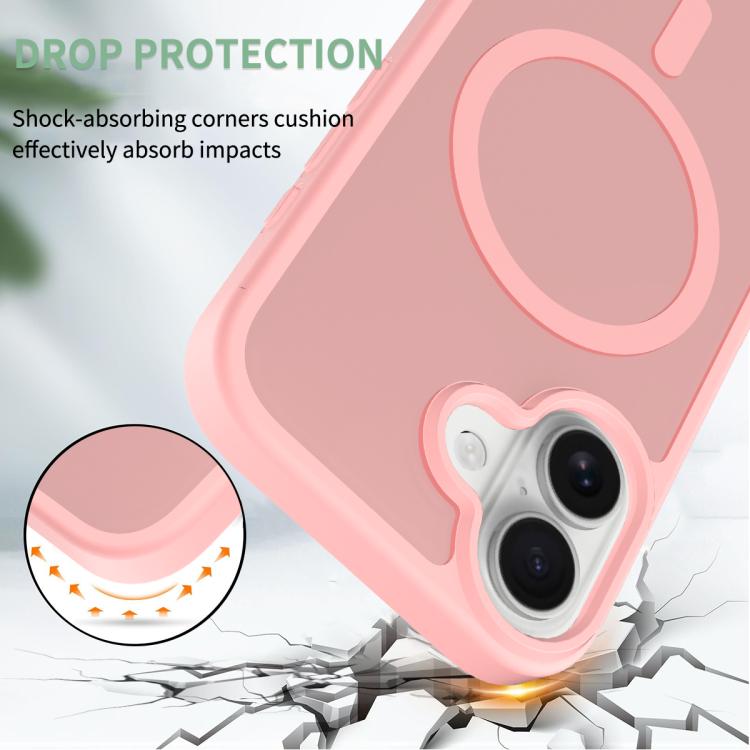 For iPhone 17 Skin Feel TPU Hybrid PC MagSafe Phone Case(Pink) - iPhone 17 Cases by buy2fix | Online Shopping UK | buy2fix