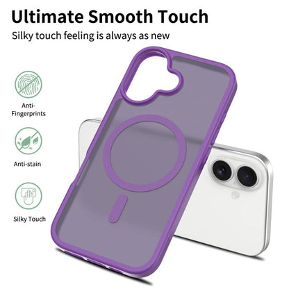 For iPhone 17 Skin Feel TPU Hybrid PC MagSafe Phone Case(Purple) - iPhone 17 Cases by buy2fix | Online Shopping UK | buy2fix