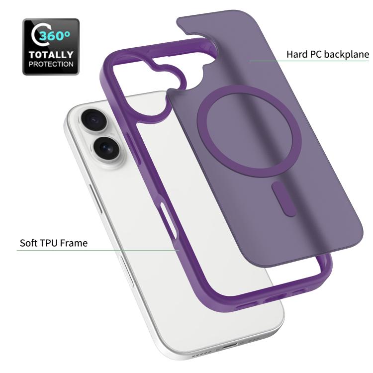 For iPhone 17 Skin Feel TPU Hybrid PC MagSafe Phone Case(Purple) - iPhone 17 Cases by buy2fix | Online Shopping UK | buy2fix