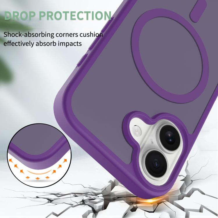 For iPhone 17 Skin Feel TPU Hybrid PC MagSafe Phone Case(Purple) - iPhone 17 Cases by buy2fix | Online Shopping UK | buy2fix