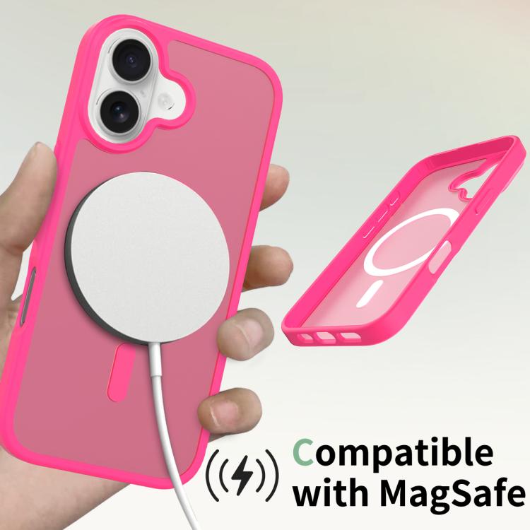 For iPhone 17 Skin Feel TPU Hybrid PC MagSafe Phone Case(Rose Red) - iPhone 17 Cases by buy2fix | Online Shopping UK | buy2fix