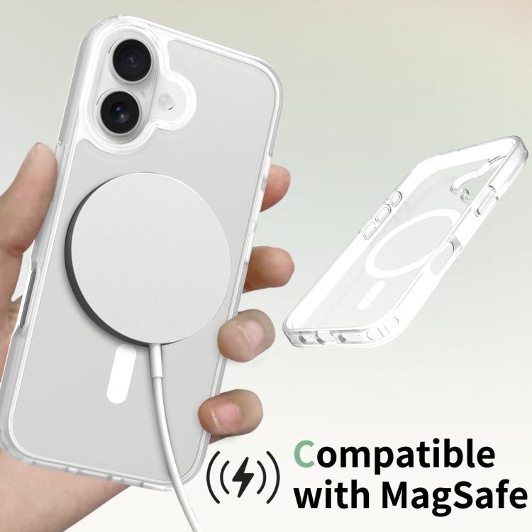For iPhone 17 Skin Feel TPU Hybrid PC MagSafe Phone Case(Transparent) - iPhone 17 Cases by buy2fix | Online Shopping UK | buy2fix