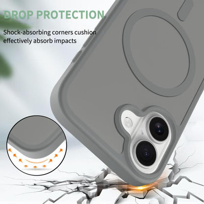 For iPhone 17 Skin Feel TPU Hybrid PC MagSafe Phone Case(Dark Grey) - iPhone 17 Cases by buy2fix | Online Shopping UK | buy2fix