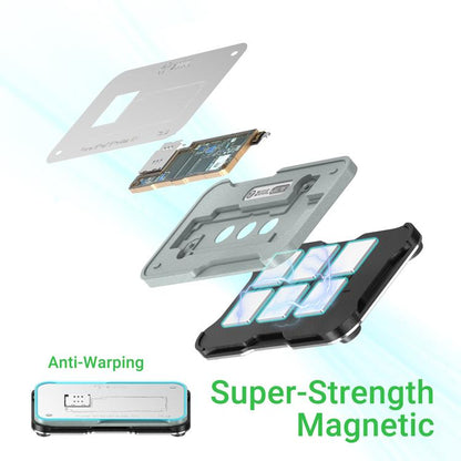 2UUL BH13 Midreball Base Logic Board BGA Reballing Platform Set for iPhone 12-16 Pro Max - BGA Stencils by 2UUL | Online Shopping UK | buy2fix