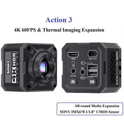 Mechanic Action3 HDMI / USB Thermal Imaging 4K HD Microscope Camera, Plug:EU Plug - Microscope Magnifier Series by MECHANIC | Online Shopping UK | buy2fix