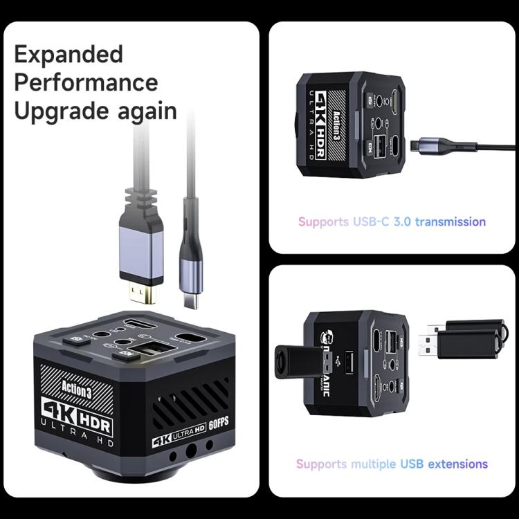 Mechanic Action3 HDMI / USB Thermal Imaging 4K HD Microscope Camera, Plug:US Plug - Microscope Magnifier Series by MECHANIC | Online Shopping UK | buy2fix
