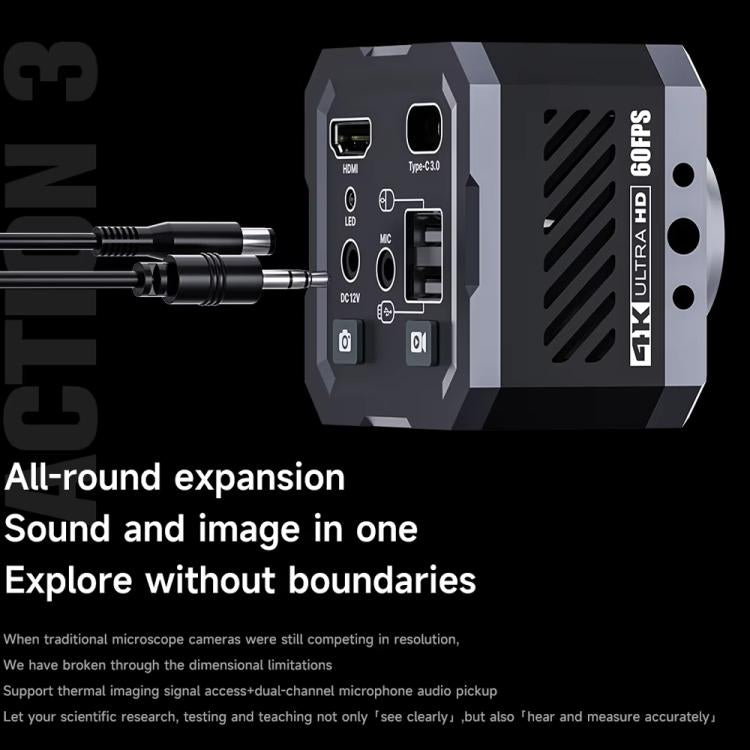 Mechanic Action3 HDMI / USB Thermal Imaging 4K HD Microscope Camera, Plug:US Plug - Microscope Magnifier Series by MECHANIC | Online Shopping UK | buy2fix