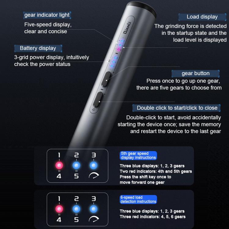 Qianli iHandy DM460-K High-torque Version Intelligent Precision Polishing Pen Set - Polishing Repair by QIANLI | Online Shopping UK | buy2fix