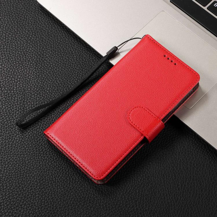 For iPhone Air Litchi Texture RFID Blocking 3-Card Wallet Leather Phone Case(Red) - iPhone Air Cases by buy2fix | Online Shopping UK | buy2fix