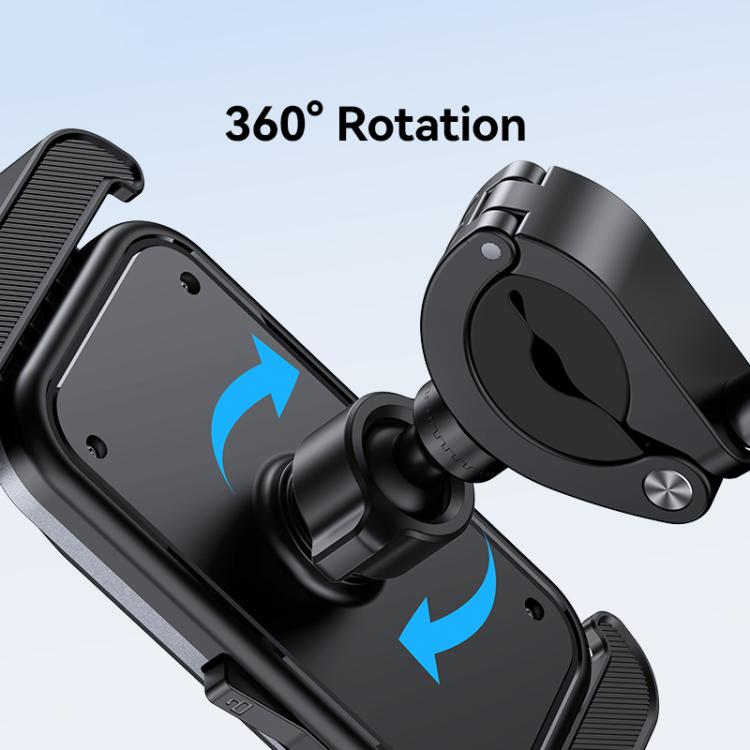 USAMS ZJ082 360-degree Universal Ball Motocycle Cycling Phone Holder(Black) - Holder by USAMS | Online Shopping UK | buy2fix