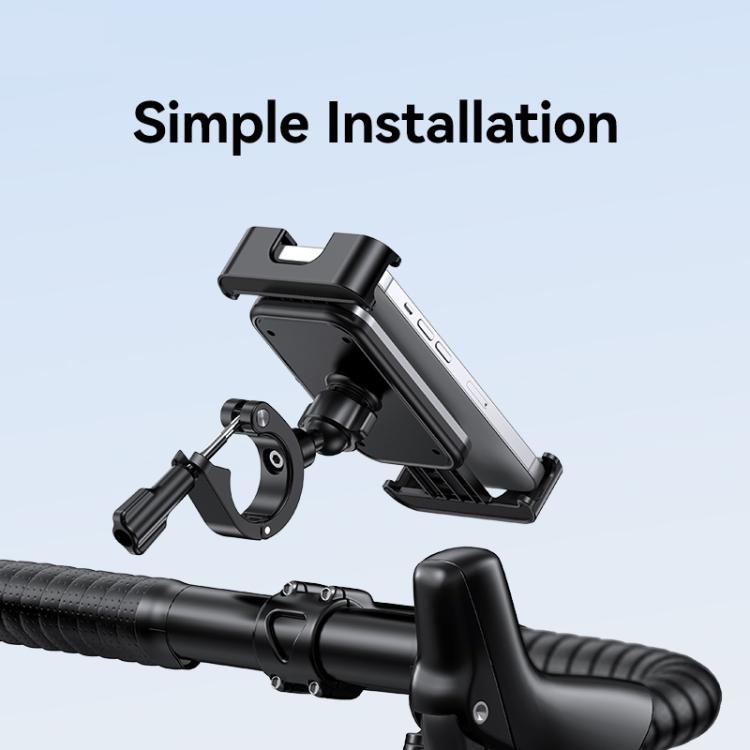 USAMS ZJ082 360-degree Universal Ball Motocycle Cycling Phone Holder(Black) - Holder by USAMS | Online Shopping UK | buy2fix