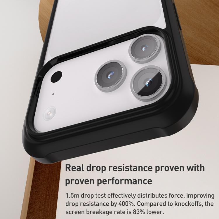 For iPhone Air Double-sided Plastic Glass Phone Protective Case(Grey) - iPhone Air Cases by buy2fix | Online Shopping UK | buy2fix