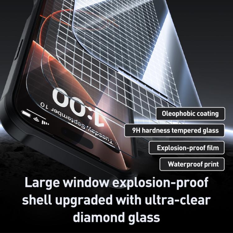 For iPhone Air Double-sided Plastic Glass Phone Protective Case(Black) - iPhone Air Cases by buy2fix | Online Shopping UK | buy2fix