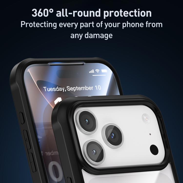 For iPhone Air Double-sided Plastic Glass Phone Protective Case(Blue) - iPhone Air Cases by buy2fix | Online Shopping UK | buy2fix