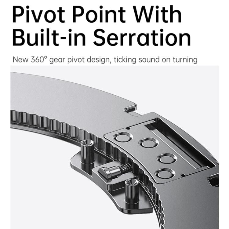 For iPhone 17 Pro Max Gear 360 Rotation MagSafe Holder Phone Case(Transparent) - iPhone 17 Pro Max Cases by buy2fix | Online Shopping UK | buy2fix