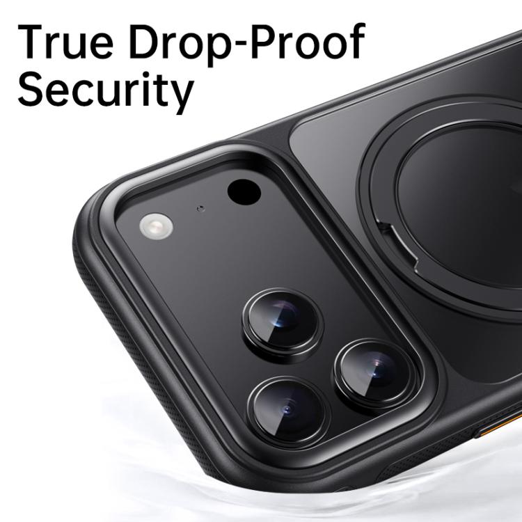 For iPhone 17 Pro Gear 360 Rotation MagSafe Holder Phone Case(Black) - iPhone 17 Pro Cases by buy2fix | Online Shopping UK | buy2fix