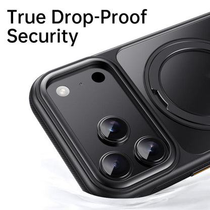 For iPhone 17 Pro Gear 360 Rotation MagSafe Holder Phone Case(Black) - iPhone 17 Pro Cases by buy2fix | Online Shopping UK | buy2fix