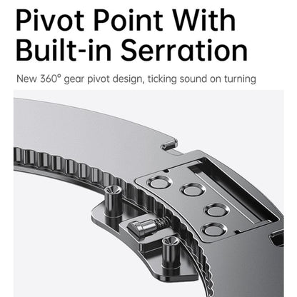 For iPhone 17 Pro Gear 360 Rotation MagSafe Holder Phone Case(Black) - iPhone 17 Pro Cases by buy2fix | Online Shopping UK | buy2fix