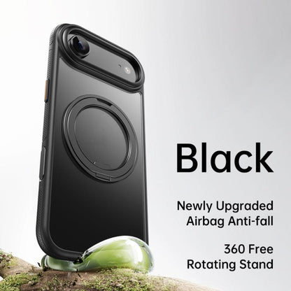 For iPhone Air Gear 360 Rotation MagSafe Holder Phone Case(Black) - iPhone Air Cases by buy2fix | Online Shopping UK | buy2fix