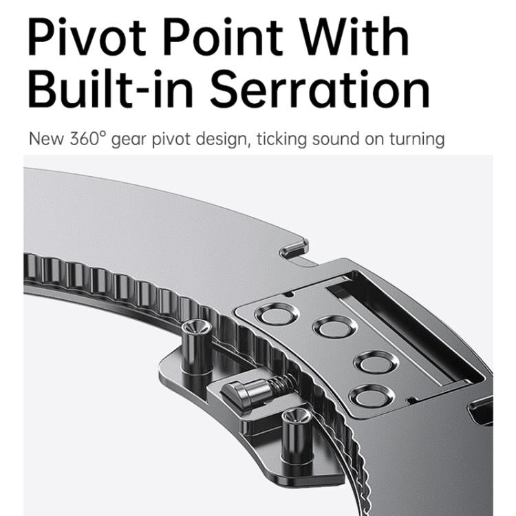 For iPhone Air Gear 360 Rotation MagSafe Holder Phone Case(Black) - iPhone Air Cases by buy2fix | Online Shopping UK | buy2fix