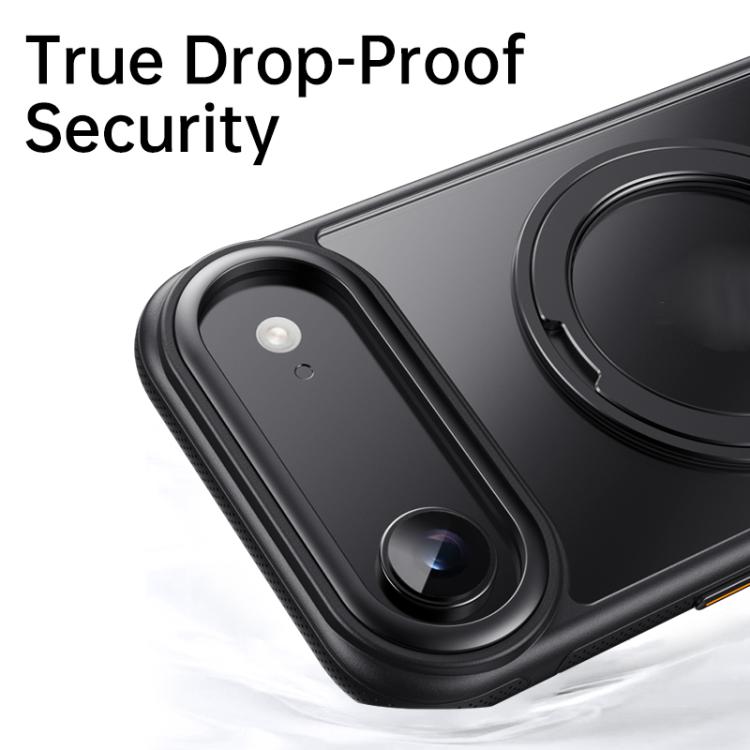 For iPhone Air Gear 360 Rotation MagSafe Holder Phone Case(White) - iPhone Air Cases by buy2fix | Online Shopping UK | buy2fix