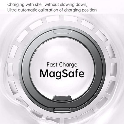 For iPhone Air Gear 360 Rotation MagSafe Holder Phone Case(Transparent) - iPhone Air Cases by buy2fix | Online Shopping UK | buy2fix