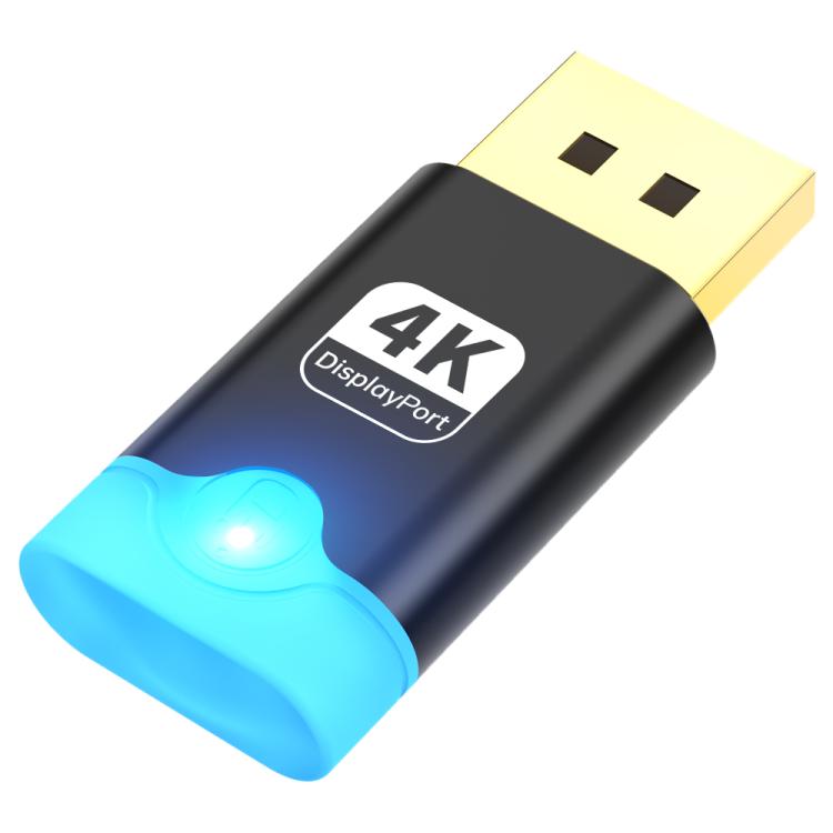 DOONJIEY DisplayPort Interface Graphics Card Spoofer Display Emulator Virtual Monitor with Indicator Light(Black) -  by buy2fix | Online Shopping UK | buy2fix