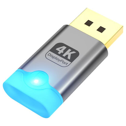 DOONJIEY DisplayPort Interface Graphics Card Spoofer Display Emulator Virtual Monitor with Indicator Light(Silver) -  by buy2fix | Online Shopping UK | buy2fix