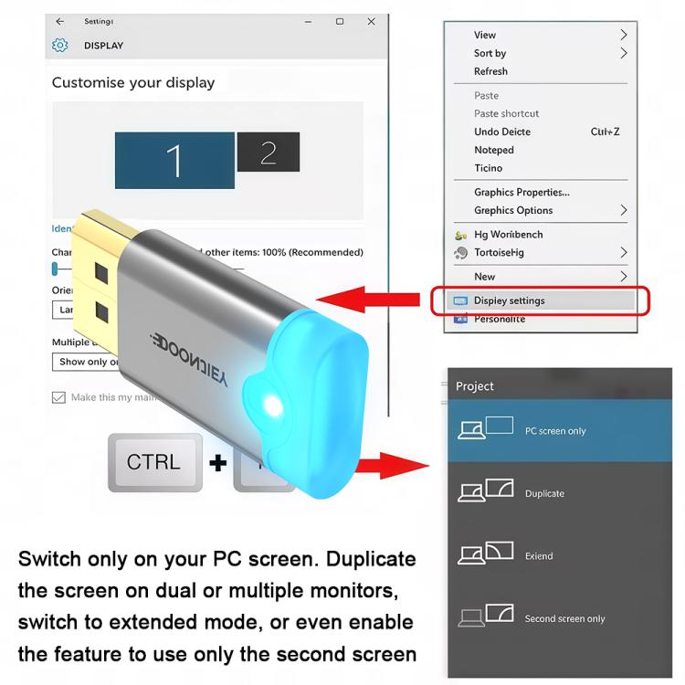 DOONJIEY DisplayPort Interface Graphics Card Spoofer Display Emulator Virtual Monitor with Indicator Light(Black) -  by buy2fix | Online Shopping UK | buy2fix