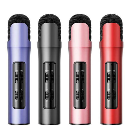 Lebo P1 Karaoke Microphone Audio Home Bluetooth Wireless Microphone(Pink) - Microphone by buy2fix | Online Shopping UK | buy2fix