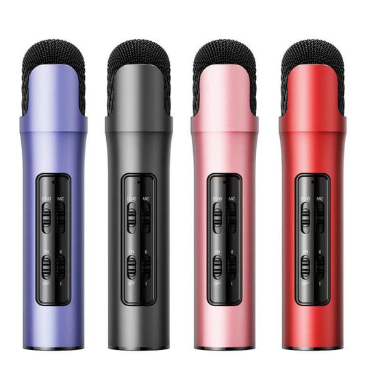 Lebo P1 Karaoke Microphone Audio Home Bluetooth Wireless Microphone(Pink) - Microphone by buy2fix | Online Shopping UK | buy2fix
