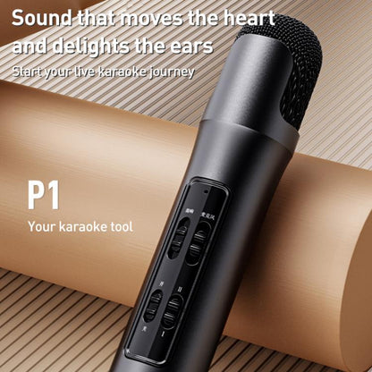 Lebo P1 Karaoke Microphone Audio Home Bluetooth Wireless Microphone(Pink) - Microphone by buy2fix | Online Shopping UK | buy2fix