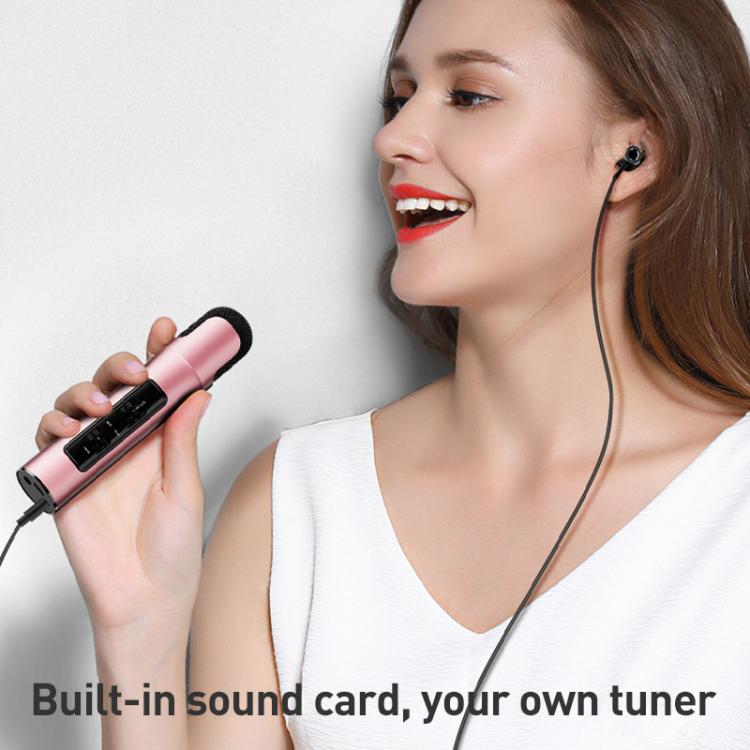Lebo P1 Karaoke Microphone Audio Home Bluetooth Wireless Microphone(Pink) - Microphone by buy2fix | Online Shopping UK | buy2fix