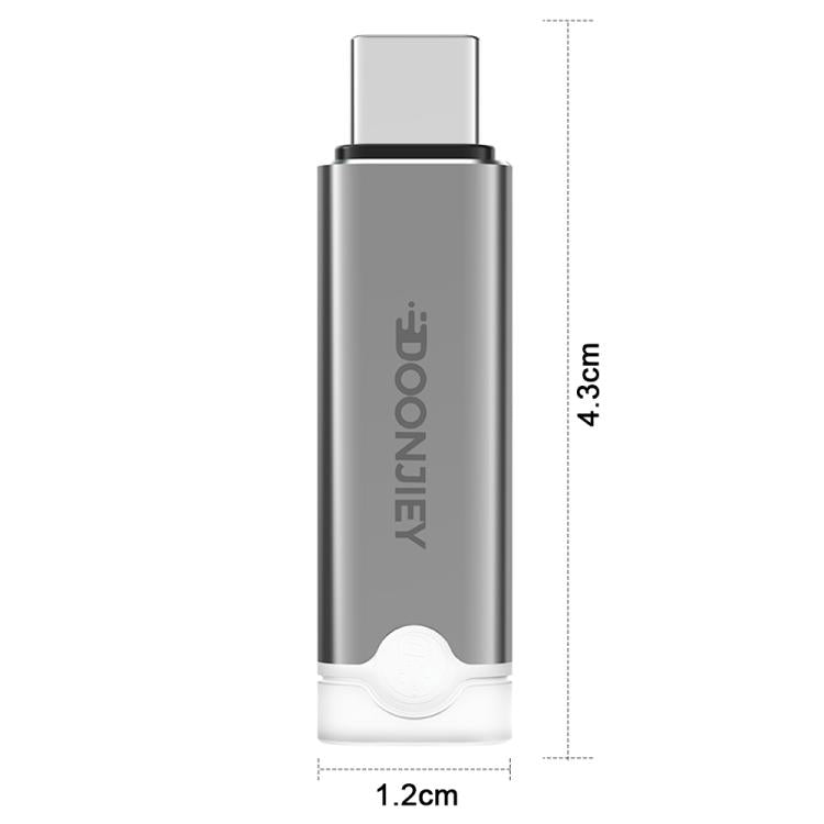 DOONJIEY USB-C / Type-C Interface Graphics Card Spoofer Virtual Monitor with Indicator Light(Silver) - Cable & Adapters by buy2fix | Online Shopping UK | buy2fix