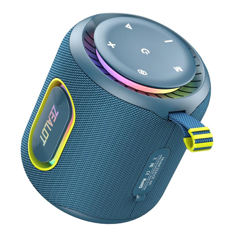 Zealot M1 30W Portable Outdoor IPX6 RGB Stereo Bluetooth Speaker(Blue) - Waterproof Speaker by ZEALOT | Online Shopping UK | buy2fix