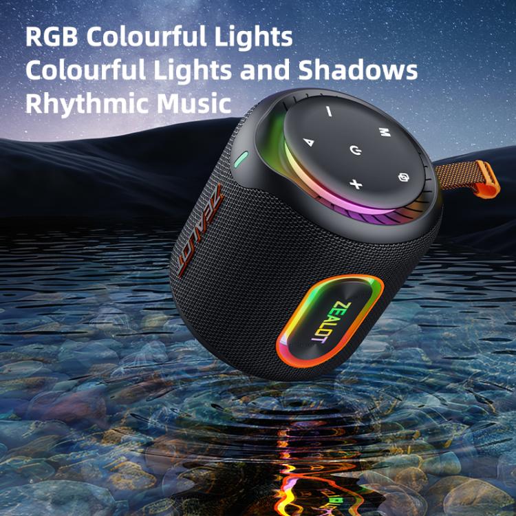 Zealot M1 30W Portable Outdoor IPX6 RGB Stereo Bluetooth Speaker(Grey) - Waterproof Speaker by ZEALOT | Online Shopping UK | buy2fix