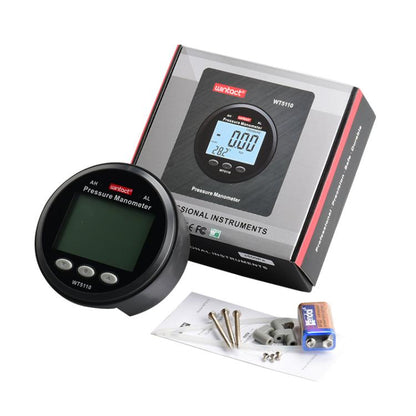 Wintact Portable Hight Precision Pressure Manometer with Temperature Compensation, Model:WT5110 / 50Kpa - Gas Monitor by Wintact | Online Shopping UK | buy2fix