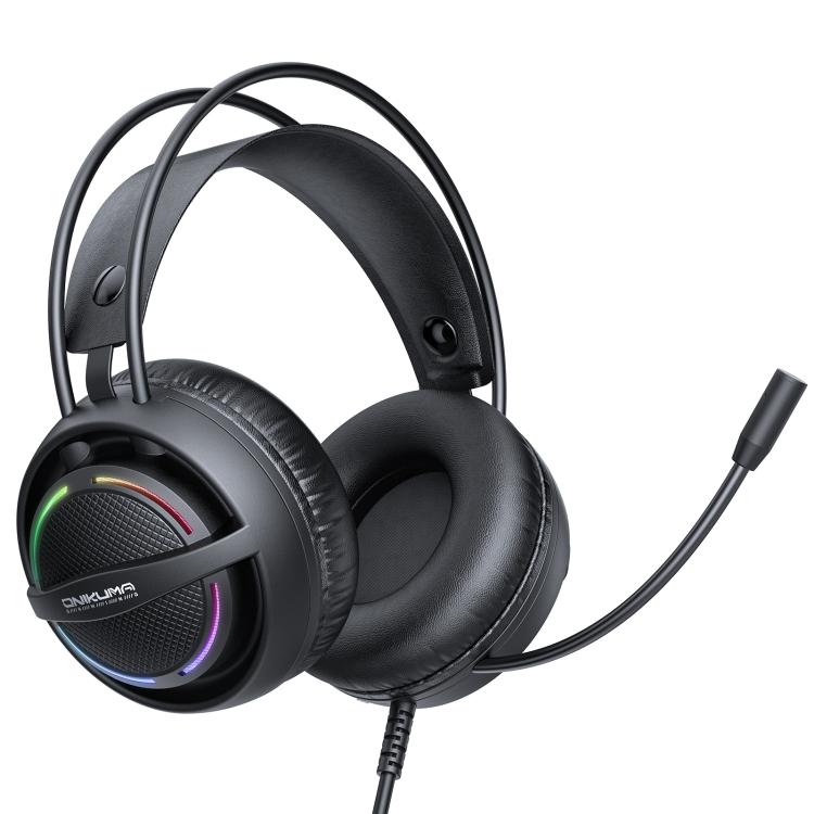 ONIKUMA X88 Head-mounted RGB Light E-Sports Gaming Headset, Cable Length: 2.2m(Black) - Multimedia Headset by ONIKUMA | Online Shopping UK | buy2fix