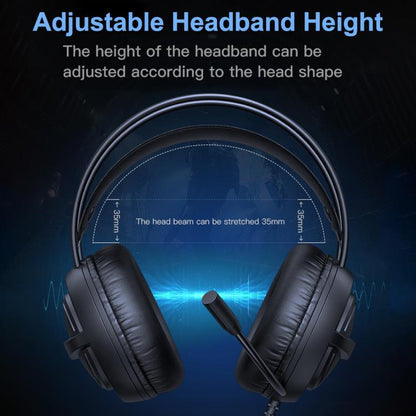 ONIKUMA X88 Head-mounted RGB Light E-Sports Gaming Headset, Cable Length: 2.2m(Black) - Multimedia Headset by ONIKUMA | Online Shopping UK | buy2fix