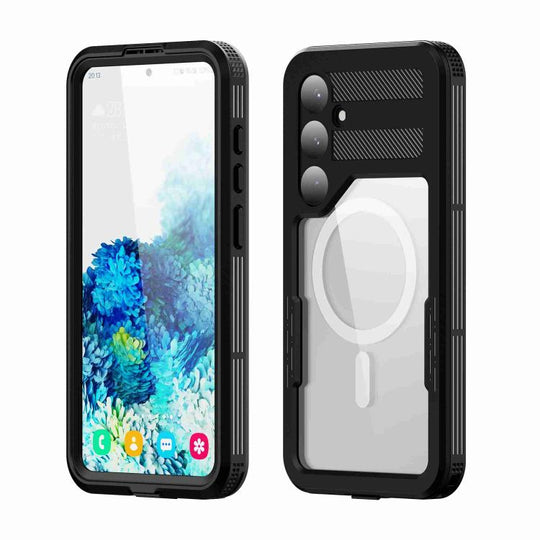 For Samsung Galaxy S24 5G RedPepper IP68 Waterproof Triple-proof MagSafe Phone Case(Black)