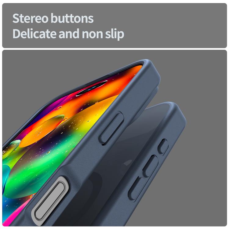 For iPhone 17 Fanying Series PC Hybrid TPU Translucent Frosted MagSafe Phone Case(Cyan Blue) - iPhone 17 Cases by buy2fix | Online Shopping UK | buy2fix