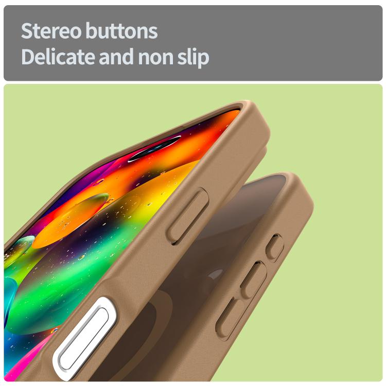 For iPhone 17 Fanying Series PC Hybrid TPU Translucent Frosted MagSafe Phone Case(Desert Gold) - iPhone 17 Cases by buy2fix | Online Shopping UK | buy2fix