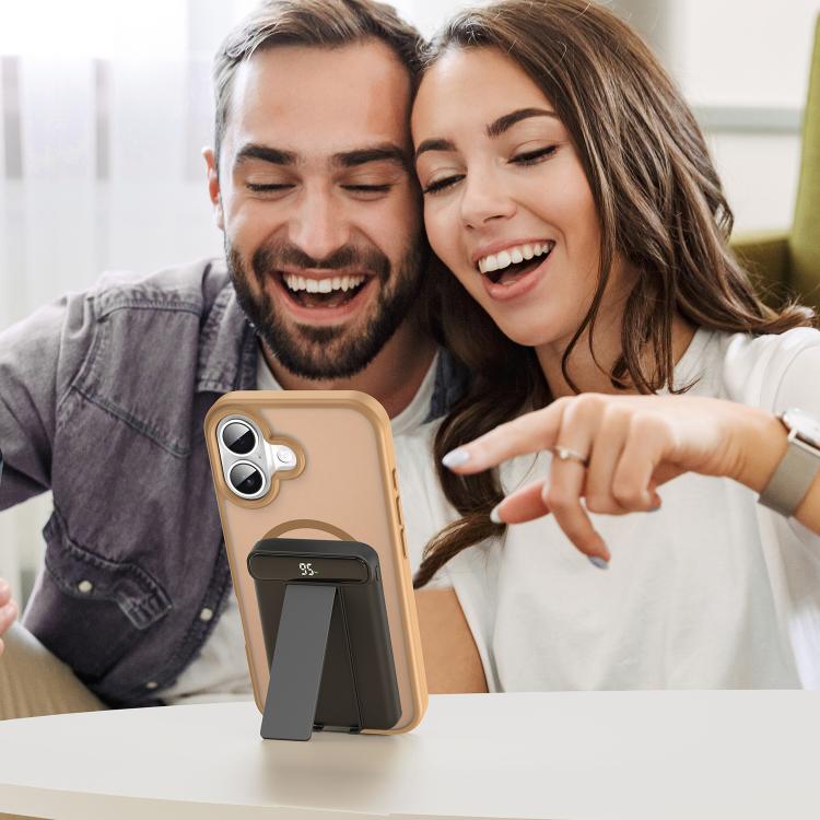 For iPhone 17 Fanying Series PC Hybrid TPU Translucent Frosted MagSafe Phone Case(Desert Gold) - iPhone 17 Cases by buy2fix | Online Shopping UK | buy2fix