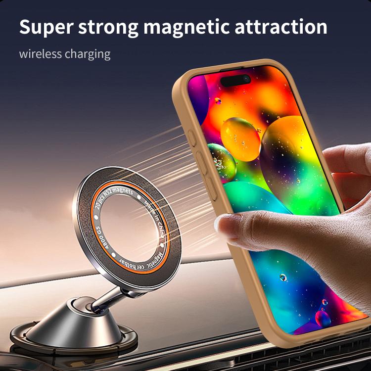 For iPhone 17 Fanying Series PC Hybrid TPU Translucent Frosted MagSafe Phone Case(Desert Gold) - iPhone 17 Cases by buy2fix | Online Shopping UK | buy2fix