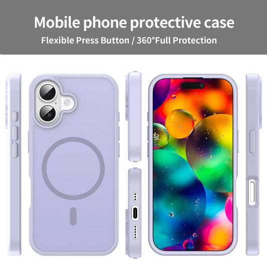 For iPhone 17 Fanying Series PC Hybrid TPU Translucent Frosted MagSafe Phone Case(Lavender) - iPhone 17 Cases by buy2fix | Online Shopping UK | buy2fix