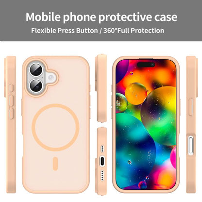 For iPhone 17 Fanying Series PC Hybrid TPU Translucent Frosted MagSafe Phone Case(Rouge Powder) - iPhone 17 Cases by buy2fix | Online Shopping UK | buy2fix