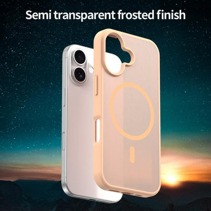 For iPhone 17 Fanying Series PC Hybrid TPU Translucent Frosted MagSafe Phone Case(Rouge Powder) - iPhone 17 Cases by buy2fix | Online Shopping UK | buy2fix