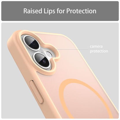 For iPhone 17 Fanying Series PC Hybrid TPU Translucent Frosted MagSafe Phone Case(Rouge Powder) - iPhone 17 Cases by buy2fix | Online Shopping UK | buy2fix